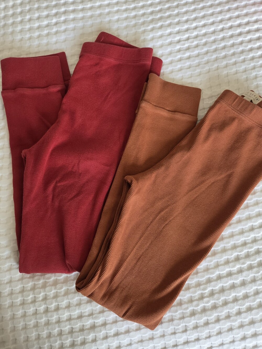 Les Gamins Ribbed Organic Cotton Leggings